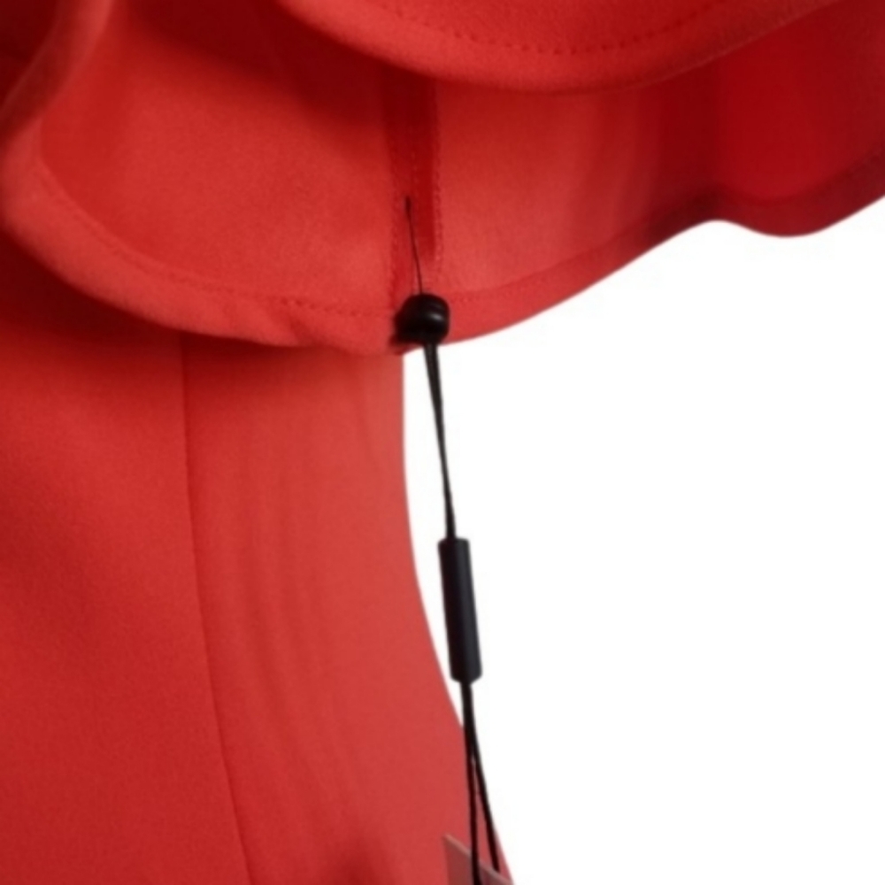 🆕️⬇️Calvin Klein Orange Flutter Sleeve Sheath Dress - Picture 13 of 15